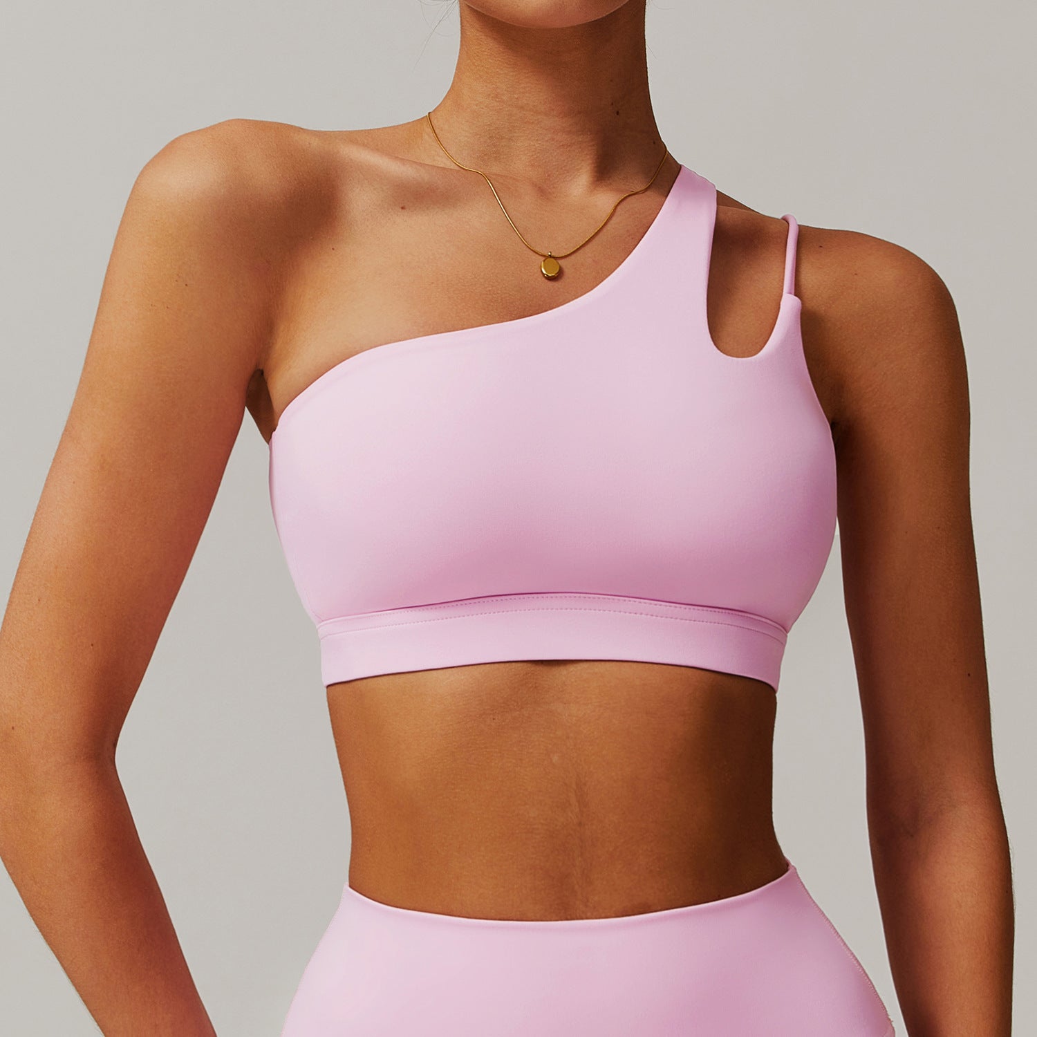 Camille One Shoulder Sports Bra