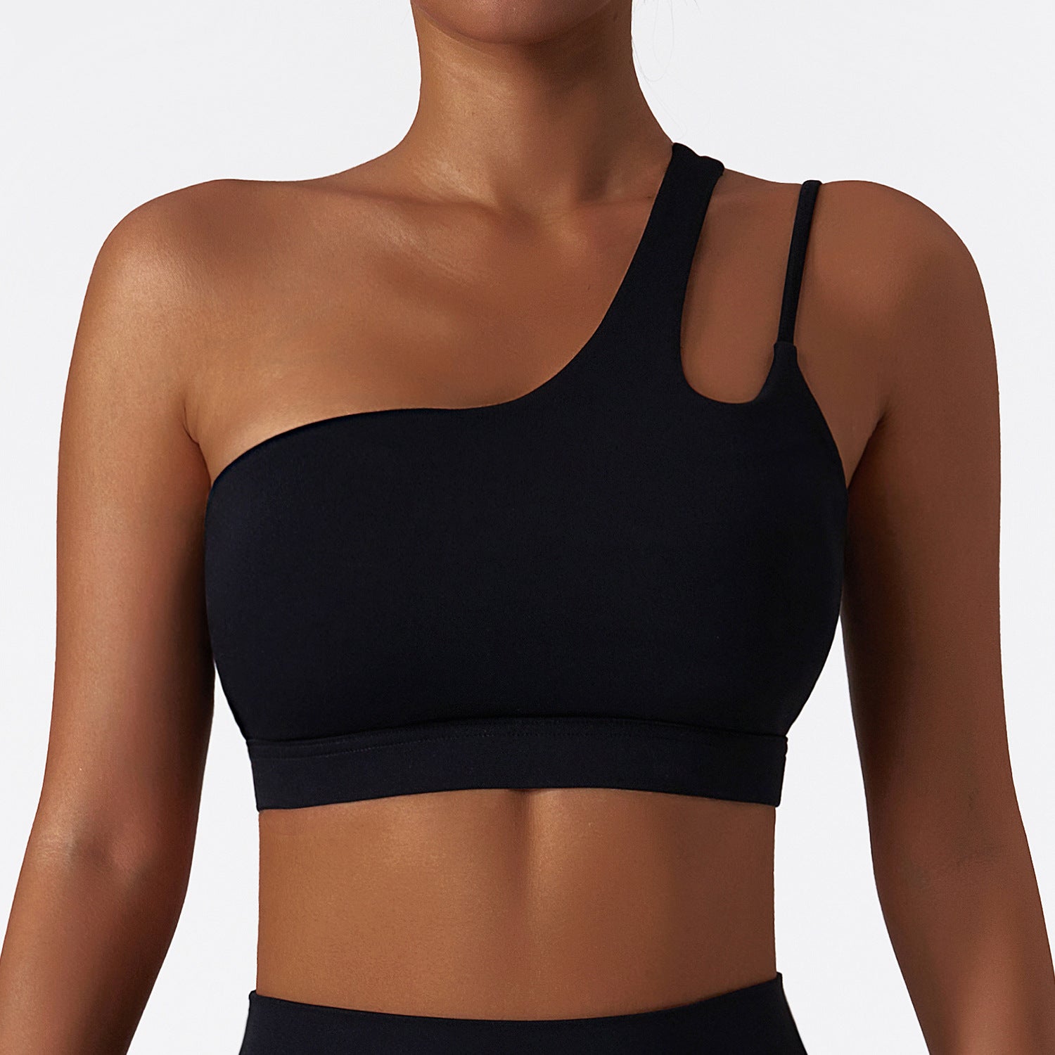 Camille One Shoulder Sports Bra