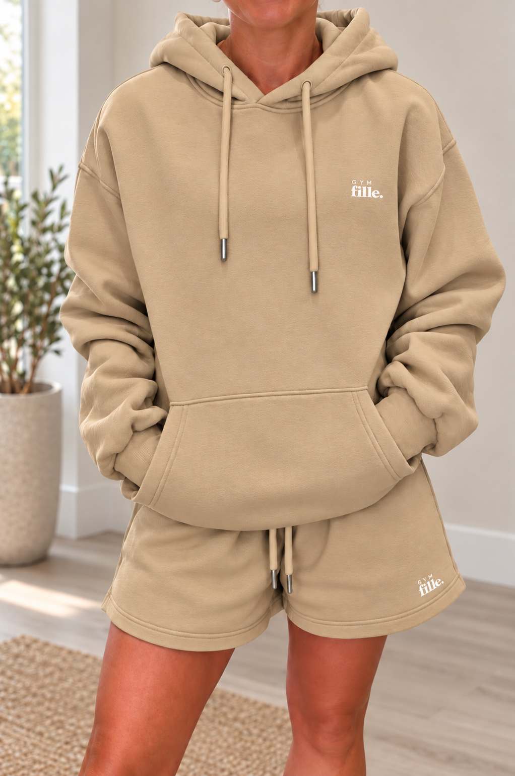 Hallie Hoodie & Jogger Shorts Set